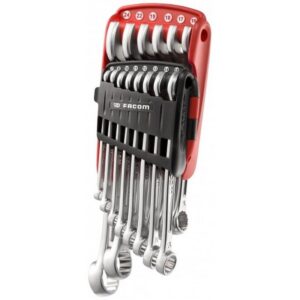 Facom juego 14 llaves mixta mm en soporte