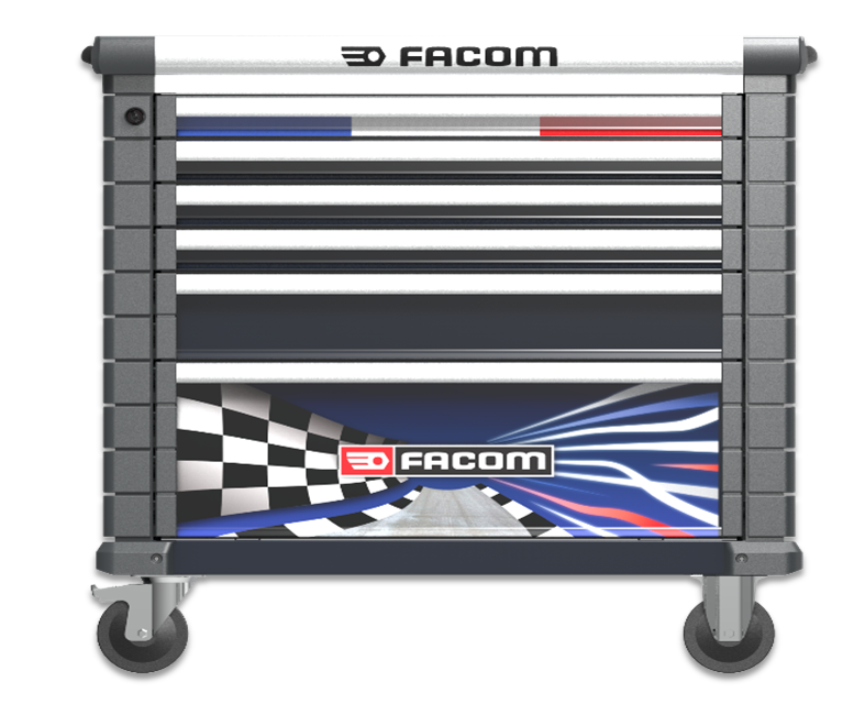 Carro de herramientas Facom con 6 cajones, 814mm (l.) x 575mm