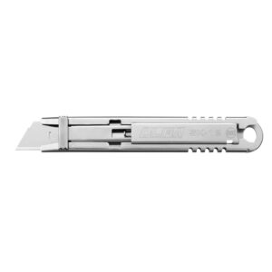 Cúter de seguridad de acero inoxidable con retracción de cuchilla semi automática SK 12 - Suteva